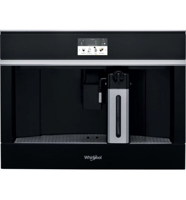 Whirlpool Кавомашина вбудована, 2.5л, зерно+мелена, автомат.капуч, дисплей, авторецептів -13, чорний