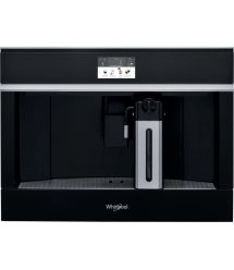 Whirlpool Кофемашина встраиваемая, 2.5л, зерно+мол., автомат.капуч, дисплей, авторецептов -13, черный