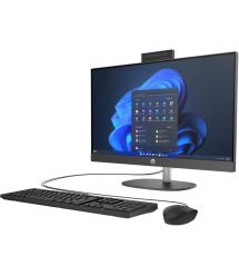 HP Комп'ютер персональний моноблок 240-G10 23.8" FHD IPS AG, Intel i5-1335U, 8GB, F512GB, UMA, WiFi, кл+м, 3р, DOS, чорний