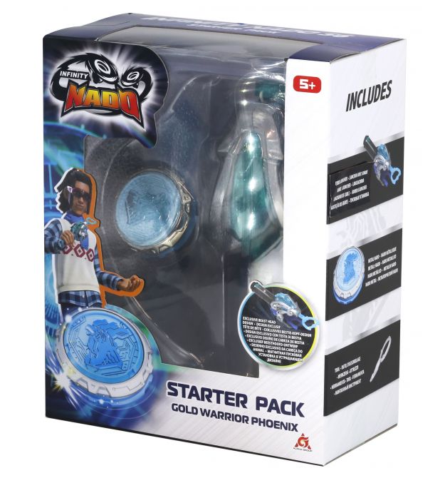 Infinity Nado Дзиґа VI серія Starter Pack Gold Warrior Phoenix Золотий Воїн Фенікс