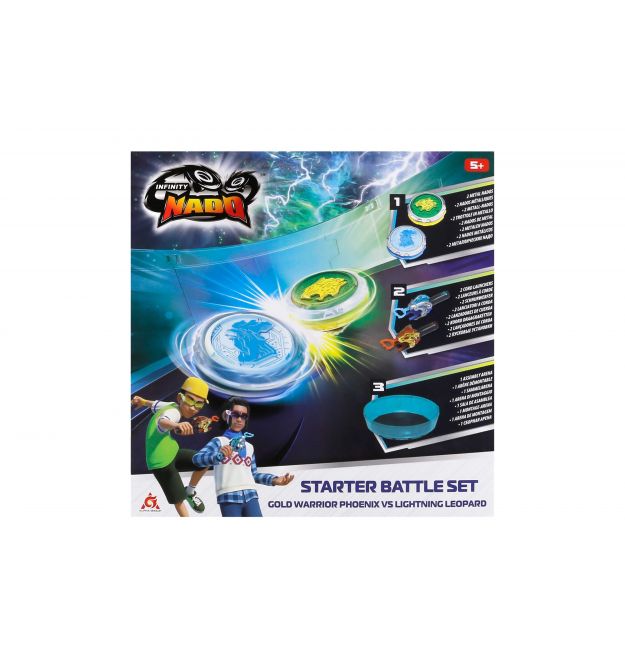 Набір Infinity Nado VI Starter Battle Set Gold Warrior Phoenix vs Lighting Leopard Золотий Воїн Фенікс