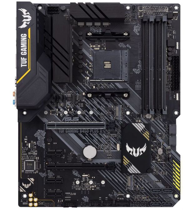 ASUS Материнcкая плата TUF GAMING B450-PLUS II sAM4 B450 4xDDR4 HDMI-DP ATX