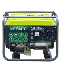 Könner & Söhnen Бензиновый генератор KSB 6500C, 230В, 5.5кВт, ручной запуск, 66.6кг
