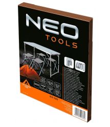 Neo Tools Набор стол и стулья раскладные, стол 60х120х60см, 4 стула 36х34Х27см, 6.9кг