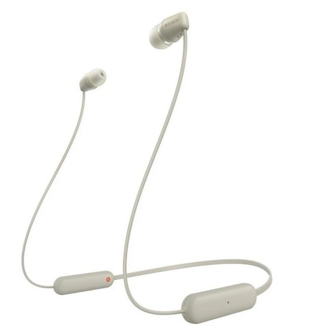 Навушники Sony WI-C100 In-ear IPX4 Wireless Бежевий