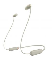 Навушники Sony WI-C100 In-ear IPX4 Wireless Бежевий