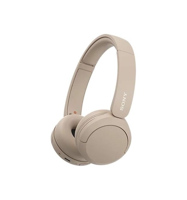 Sony Наушники On-ear WH-CH520 BT 5.2, SBC, AAC, Wireless, Mic, Бежевый