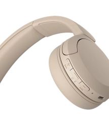 Sony Наушники On-ear WH-CH520 BT 5.2, SBC, AAC, Wireless, Mic, Бежевый