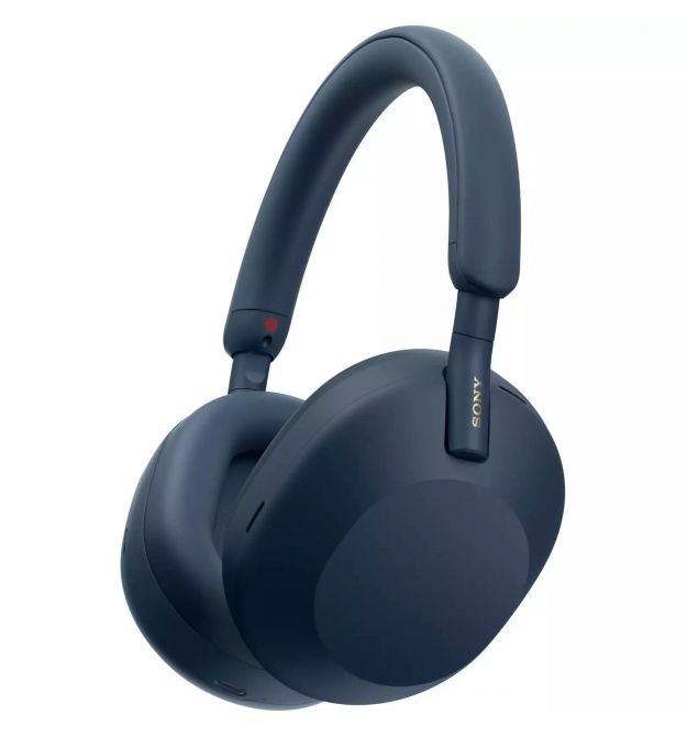 Наушники Sony Over-ear WH-1000XM5 BT 5.2, ANC, Hi-Res, AAC, LDAC, Wireless, Mic, Синий