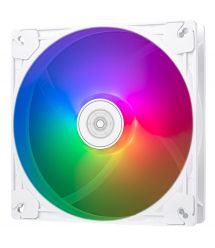 SilverStone Корпусний вентилятор Vista VS140W ARGB, 140мм, 1600rpm, 4pinPWM, 3pin +5VARGB, 30.8dBa, білий