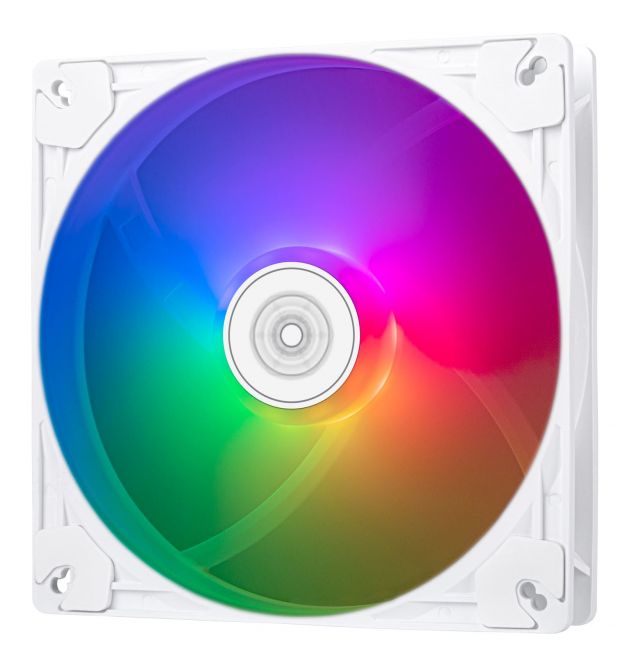 SilverStone Корпусный вентилятор Vista VS140W ARGB, 140мм, 1600rpm, 4pinPWM, 3pin +5VARGB, 30.8dBa, белый