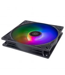 Корпусный вентилятор SilverStone Vista VS140B ARGB, 140мм, 1600rpm, 4pinPWM, 3pin+5VARGB, 30.8dBa, черный