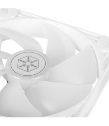 SilverStone Корпусный вентилятор Vista VS140W ARGB, 140мм, 1600rpm, 4pinPWM, 3pin +5VARGB, 30.8dBa, белый
