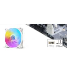Корпусный вентилятор SilverStone Air Blazer 120RW-ARGB, 120мм, 600-2200rpm, 4pinPWM, 3pin+5VARGB, 7.4-35.6dBa, белый