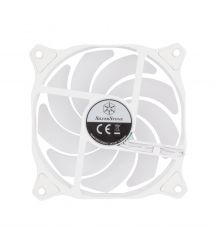 Корпусний вентилятор SilverStone Air Blazer 120RW-ARGB, 120мм, 600-2200rpm, 4pinPWM, 3pin +5VARGB, 7.4-35.6dBa, білий