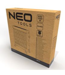 Обігрівач інфрачервоний Neo Tools 90-111, 1200Вт, кварцовий нагрів. елемент, чорний