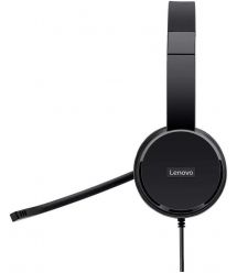 Гарнітура ПК стерео Lenovo On-ear 100, USB, 1.8м, чорний