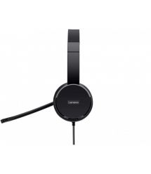 Гарнітура ПК стерео Lenovo On-ear 100, USB, 1.8м, чорний