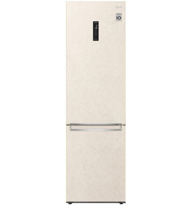 Холодильник LG с нижней морозилкой, 203x60х68, холод.отд.-277л, мороз.отд.-107л, 2дв.