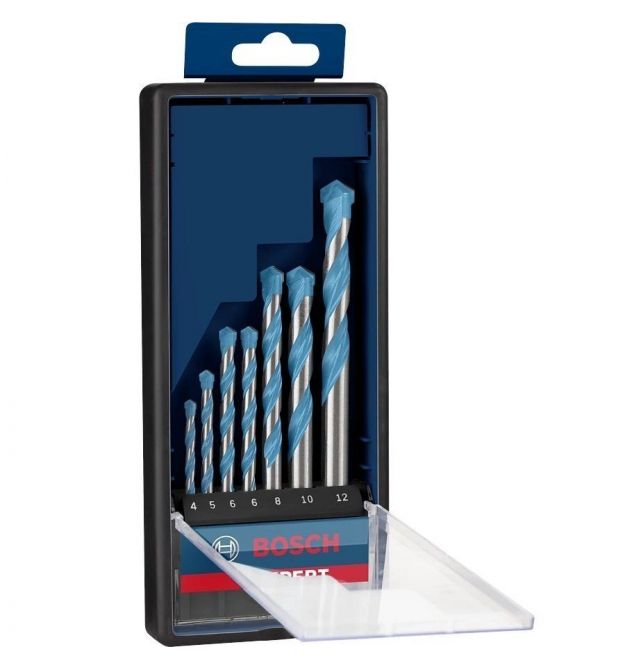 Набор сверл по металлу Bosch Expert MultiConstruction CYL-9, 4/5/6/6/8/10/12 мм, 7 шт.