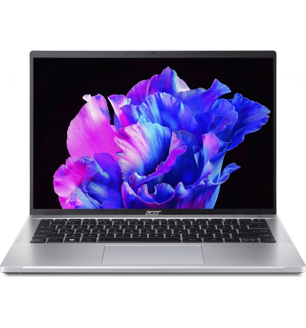 Acer Ноутбук Swift Go 14 SFG14-72 14" 2.8K OLED, Intel U7-155H, 32GB, F1TB, UMA, Win11, серебристый