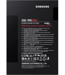 Samsung Накопитель SSD M.2 2TB PCIe 4.0 990PRO