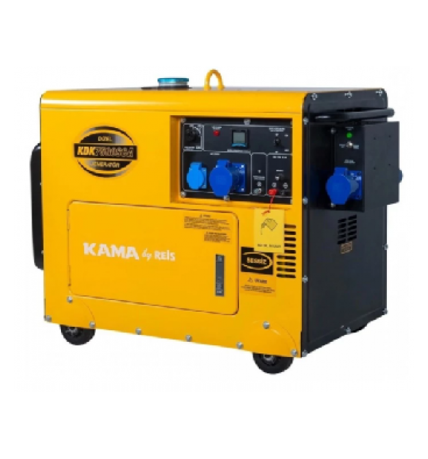 Генератор дизельный KDK7500SCA, 6.9KVA, однофазный 230V
