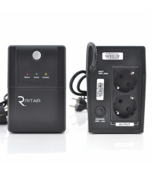 ДБЖ Ritar RTP850 (510W) Proxima-L, LED, AVR, 2st, 2xSCHUKO socket, 1x12V9Ah, plastik Case. NEW!