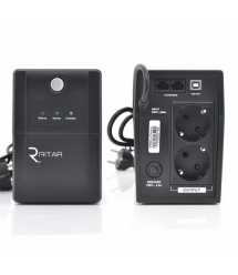 ИБП Ritar RTP850L-U (510W) Proxima-L, LED, AVR, 2st, USB, 2xSCHUKO socket, 1x12V9Ah, plastik Case ( 310 x 95 X 140 ) Q4