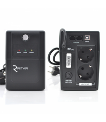 ИБП Ritar RTP850L-U (510W) Proxima-L, LED, AVR, 2st, USB, 2xSCHUKO socket, 1x12V9Ah, plastik Case. NEW!