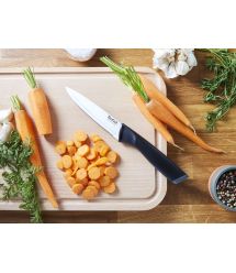 Tefal Набір ножів Essential, 3шт, нержавіюча сталь, пластик, чорний., нержавіюча сталь, пластик