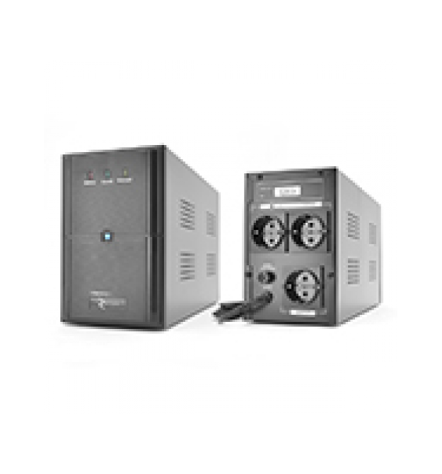 ИБП Ritar E-RTM1500 (900W) ELF-L, LED, AVR, 3st, 3xSCHUKO socket, 2x12V9Ah, metal Case Q2 (405*195*285) 11,5 кг (340*120*190)