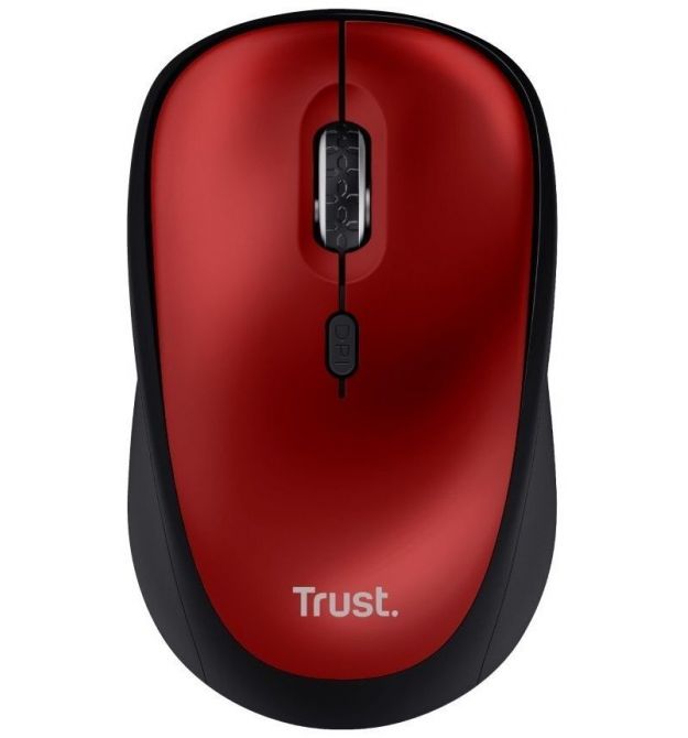 Миша Trust Yvi+ Silent WL ECO RED