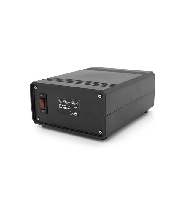 Перетворювач напруги понижуючий MERLION PN-500, Input 220 V - Output 110V, 500W, трансформаторний