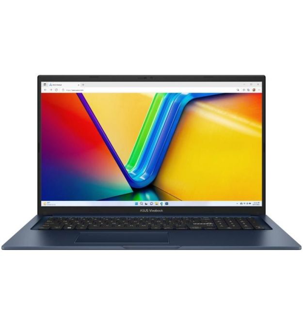 ASUS Ноутбук Vivobook 17 X1704VA-AU159 17.3" FHD IPS, Intel i3-1315U, 8GB, F512GB, UMA, NoOS, Синий