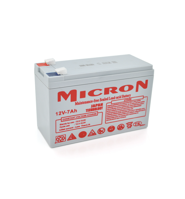Акумуляторна батарея Micron MCN-12 - 7 12 V 7Ah ( 150 x 65 x 95 (100) ) Gray Q10
