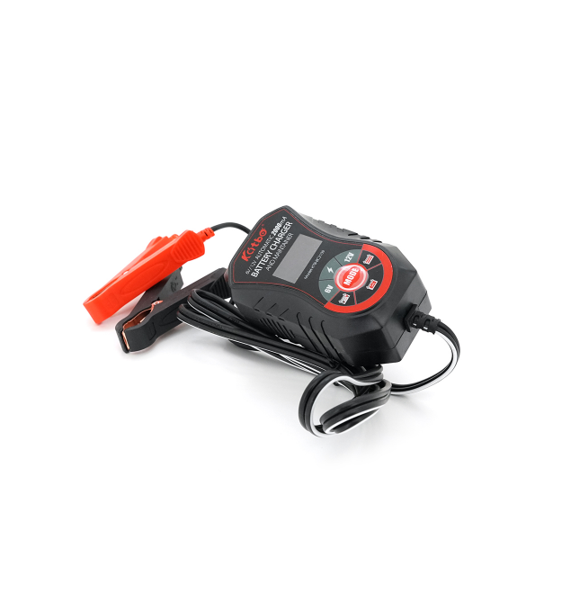 Автоматичне ЗУ для акумулятора 6V - 12V (MF, WET, AGM, GEL), Katbo KTB-BC2109, 210-240V, LCD, крокодили