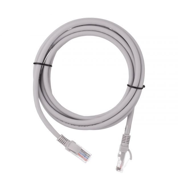 2E Патч-корд САТ 6, UTP, 3м, 26AWG, RJ45, 7/0.16, Cu, LSZH, серый