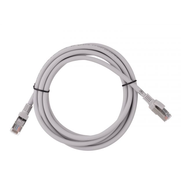 2E Патч-корд САТ 6, FTP, 3м, 26AWG, RJ45, 7/0.16, Cu, LSZH, сірий
