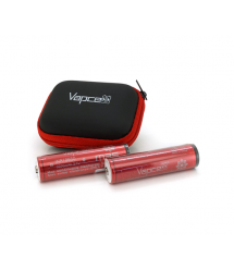 Акумулятор 18650 Li-Ion Vapcell INR18650 M35 Protected, 3500mAh, 10A, 4.2 - 3.6 - 2.5V, цена за шт, Red