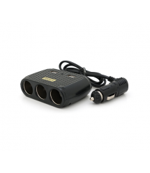 АЗУ розгалужувач Olesson 1512, 12V-3*12V+2*USB, Black, Blister