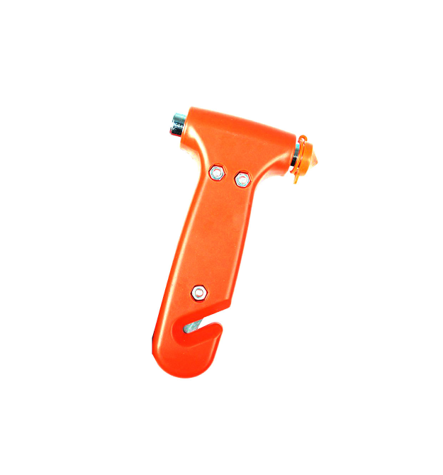 Аварійний молоток 2в1, для скла, з лезом для розрізання ременя, OEM