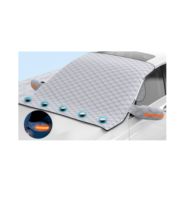 Чохол-тент для автомобіля, 5 магнітів, світловідбиваючі смуги, 160х120 см