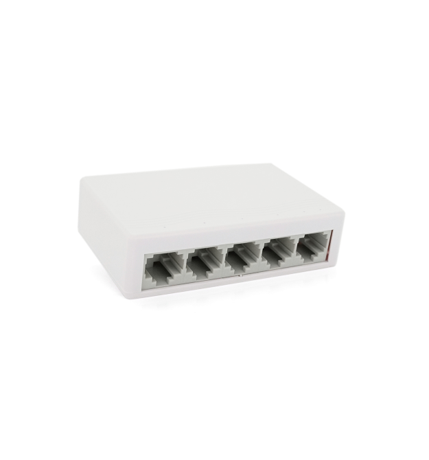 Коммутатор JY 5005S 5 портов Ethernet 10 – 100 Мбит – сек. DC 5 . Блок питания 5V в комплекте
