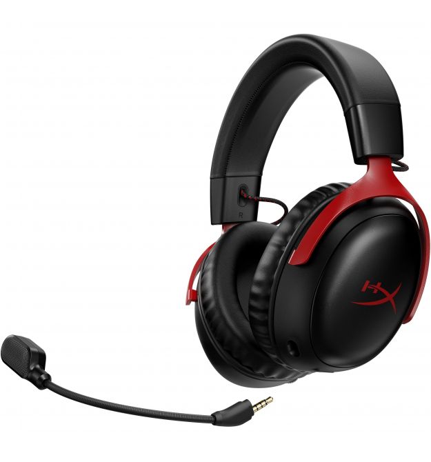 HyperX Гарнитура игровая Cloud III, WL/USB-A/USB-C, черно-красный