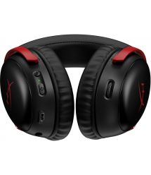 HyperX Гарнитура игровая Cloud III, WL/USB-A/USB-C, черно-красный