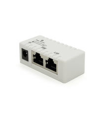 POE інжектор IEEE 802.3af PoE з портом Ethernet 10 - 100 Мбіт - с, White