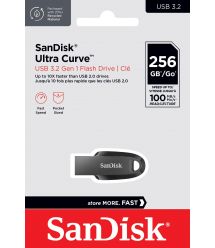SanDisk Накопитель 256GB USB 3.2 Type-A Ultra Curve Black