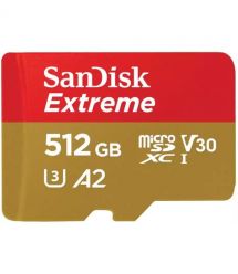 SanDisk Карта памяти microSD 512GB C10 UHS-I U3 R170/W80MB/s Extreme V30