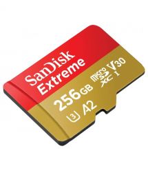 SanDisk Карта памяти microSD 256GB C10 UHS-I U3 R190/W130MB/s Extreme V30 + SD